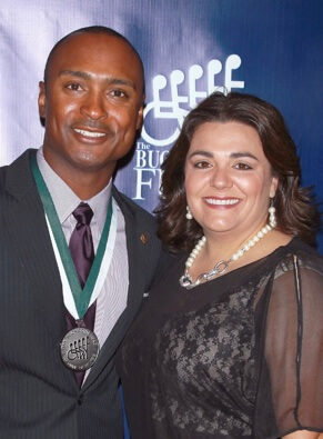 Billie Jo Brown with her husband, Antron Brown.